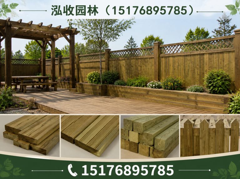盘锦防腐木展示图